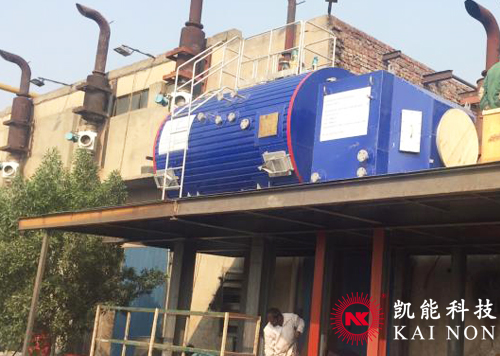 余熱鍋爐安裝項目現(xiàn)場