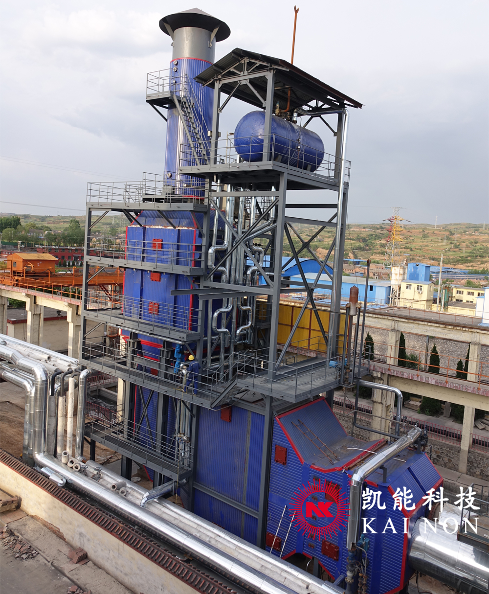 發(fā)電機組余熱鍋爐項目現場
